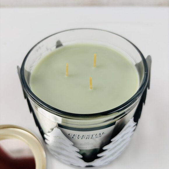 Sonoma Celestial Cypress Jar Candle and Metal Christmas Tree Holder - Picture 3 of 6